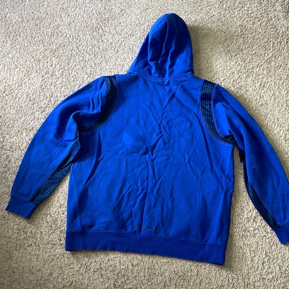 EUC Mens Under Armour Steph Curry SC Blue/Yellow Hoodie 1/4 Zip 1263971 Size 2XL - Picture 7 of 10